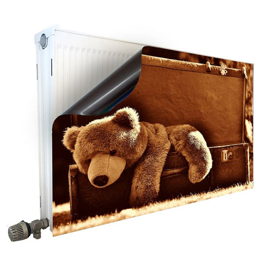 Magnet Heizkörperverkleidung Heizkörperabdeckung Heizung Motiv Teddy auf Reisen