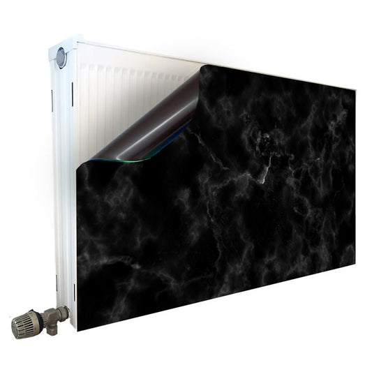 Magnet Heizkörperverkleidung Heizkörperabdeckung Heizung Schutz Motiv Marmor Schwarz