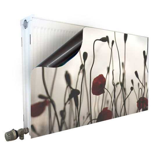 Magnet Heizkörperverkleidung Heizkörperabdeckung Heizung Schutz Motiv Mohn