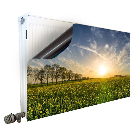 Magnet Heizkörperverkleidung Heizkörperabdeckung Heizung Motiv Rapsfeld