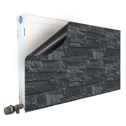 Magnet Heizkörperverkleidung Heizkörperabdeckung Heizkörper - Motiv Schiefer Steinwand