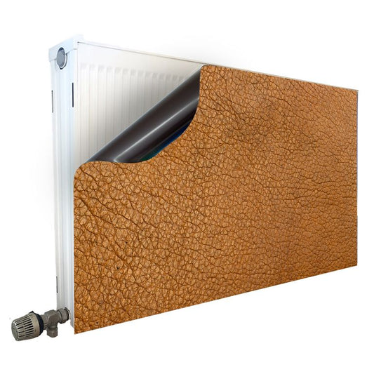 Magnet Heizkörperverkleidung Heizkörperabdeckung Heizung Schutz Motiv Leder braun