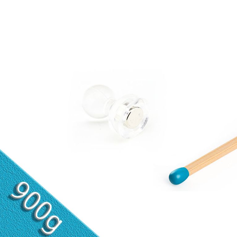 NEODYM KEGELMAGNETE TRANSPARENT Ø11X17 MM