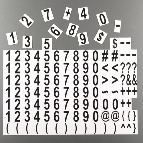 Magnetische Zahlen - 240 Zahlen / Zeichen