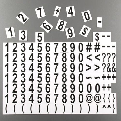 Magnetische Zahlen - 240 Zahlen / Zeichen