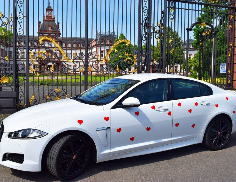 Magnet-Herz Rot Matt 70mm x 75mm