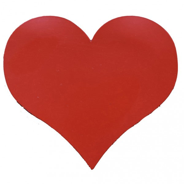 Magnet-Herz Rot Matt 70mm x 75mm