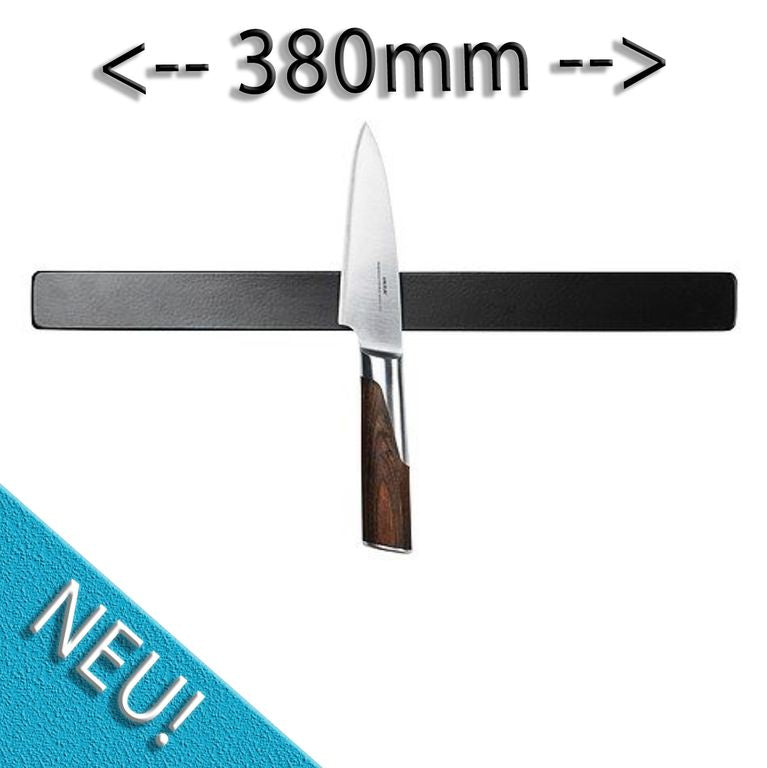 Magnetische Messerleiste 380mm x 35mm SCHWARZ