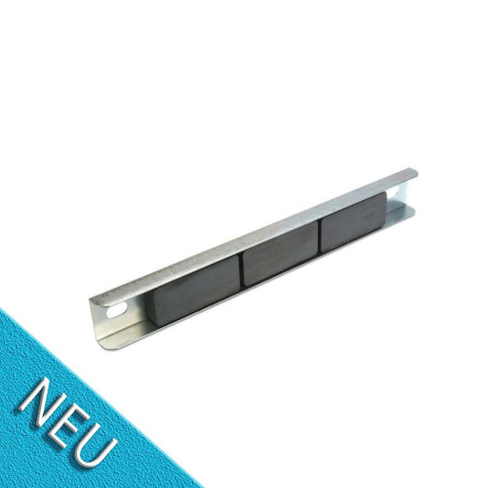 Magnetleiste mit Hartferrit im verzinkten U-Profil 203 mm