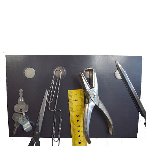 Power Magnetmatte 250 x 155 x  4mm mit 4 - 20 x 2mm Neodympunkten