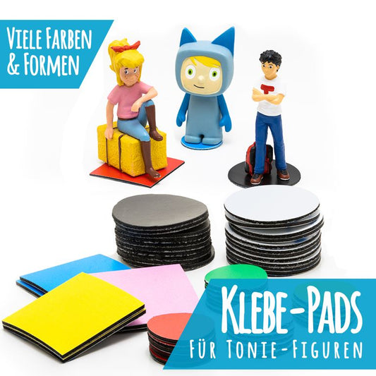 10er Set - Klebepunkte magnetisch für Hörspielbox Figuren - Regal