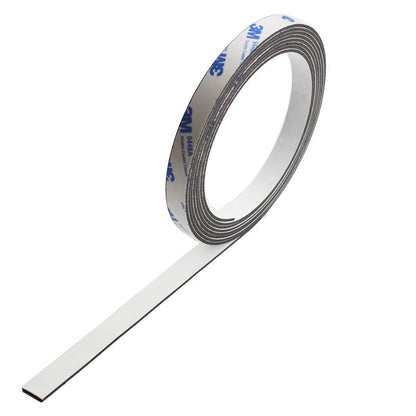 Magnetband Weiß mit 3M Kleber Kleberücken selbstklebend Typ A 12,7mm breite