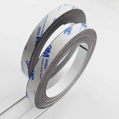 Magnetband Weiß mit 3M Kleber Kleberücken selbstklebend Typ A + B 12,7mm breite