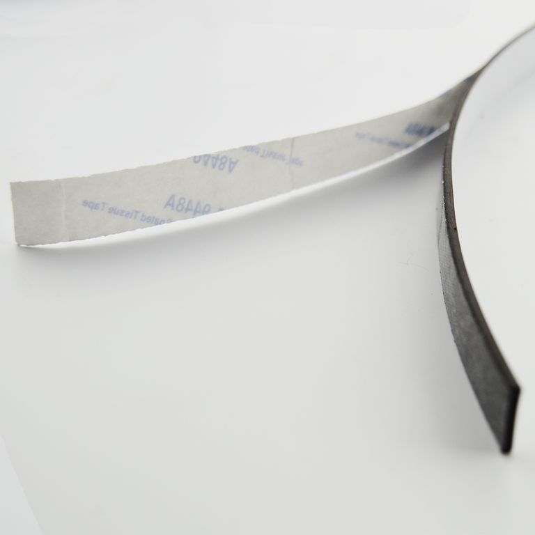 Magnetband Weiß mit 3M Kleber Kleberücken selbstklebend Typ A + B 12,7mm breite