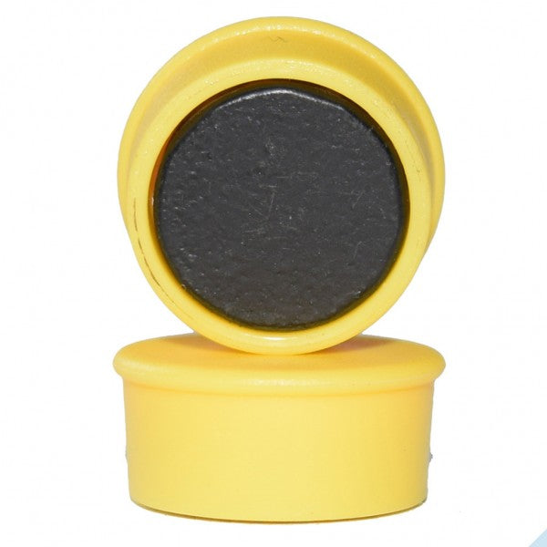 Memomagnet Ø 16 x 7 mm FERRIT - Gelb - hält 300 g