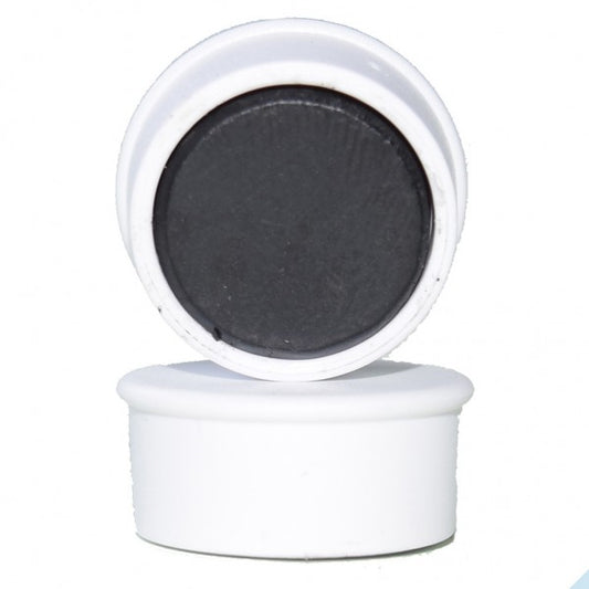 Memomagnet Ø 16 x 7 mm FERRIT - Weiß - hält 300 g