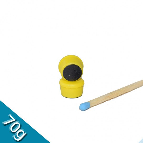 Memomagnet Ø 10 x 6,5 mm FERRIT - Gelb - hält 70 g