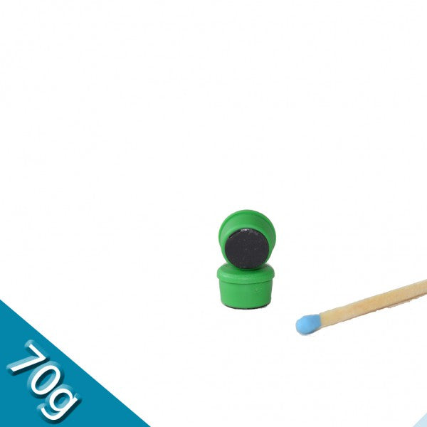 Memomagnet Ø 10 x 6,5 mm FERRIT - Grün - hält 70 g