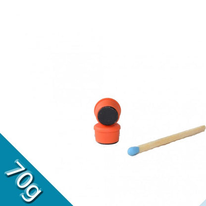 Memomagnet Ø 10 x 6,5 mm FERRIT - Orange - hält 70 g