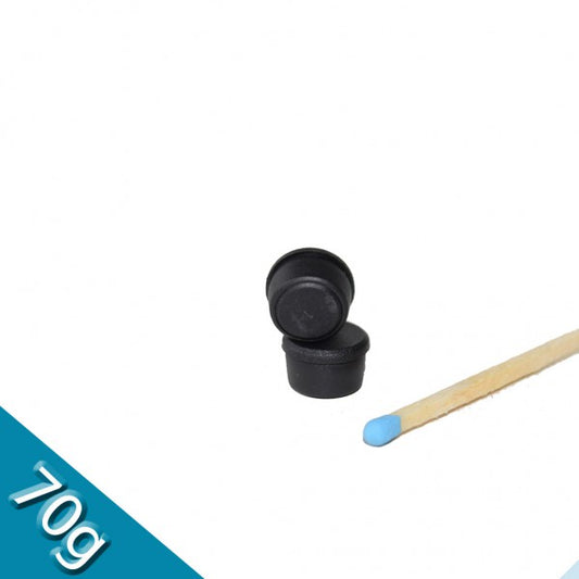 Memomagnet Ø 10 x 6,5 mm FERRIT - Schwarz - hält 70 g