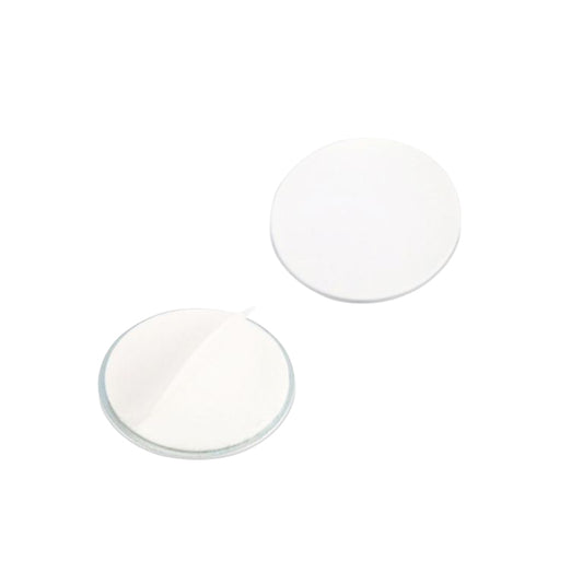 Metallscheibe Ø 30 mit Doppelklebeband weiß | Haftgrund für Magnete