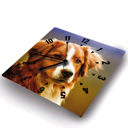 Hochwertige 30cm-Uhren Made in Alzenau Lautlose Uhr MDF Acryl: Motive Hunde