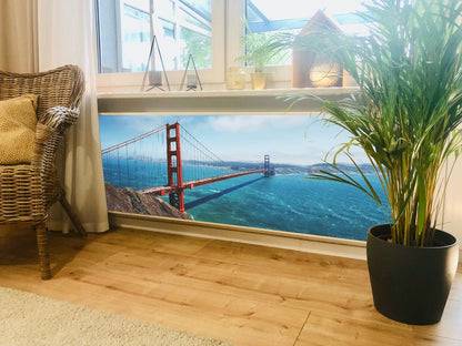 Magnet Heizkörperverkleidung Heizkörperabdeckung Heizung Schutz Motiv Golden Gate