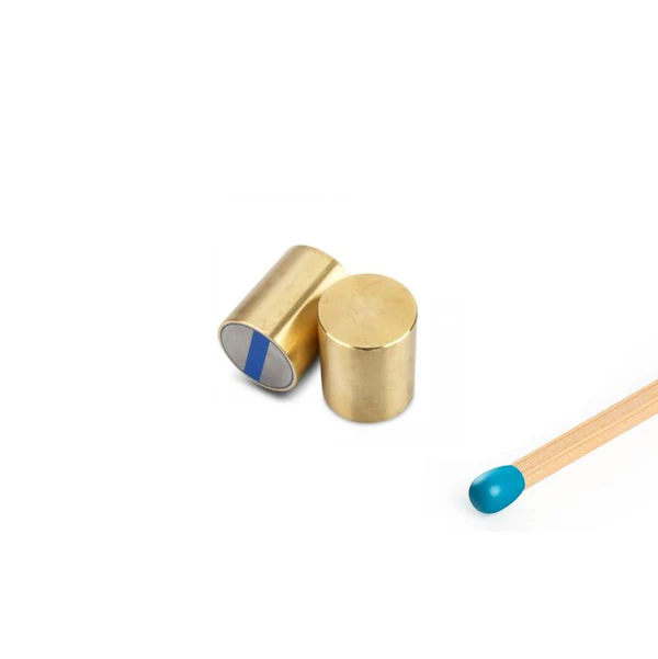 NdFeB-Stabgreifer Ø 16 x 20 mm, Messing, Passung h6 -15,3 kg