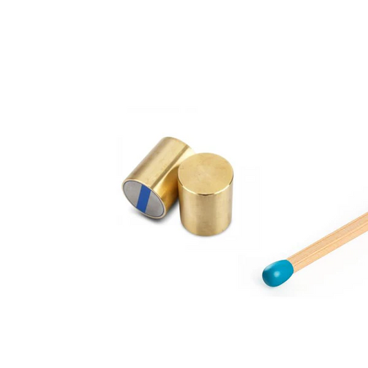 NdFeB-Stabgreifer Ø 16 x 20 mm, Messing, Passung h6 -15,3 kg