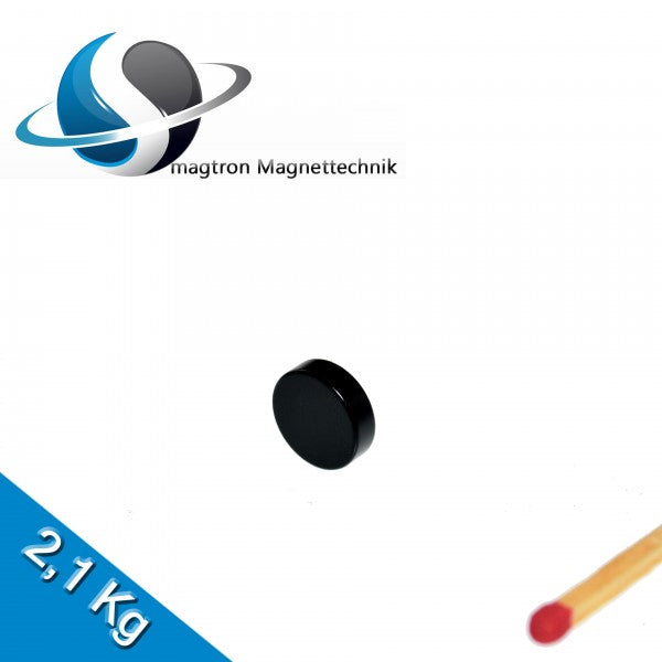 Neodym Scheibenmagnet Ø 12mm x 3mm N45 Epoxy