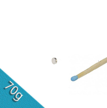 Neodym Scheibenmagnet Ø 1,0 x 1,0 mm N45 Nickel - hät 70g