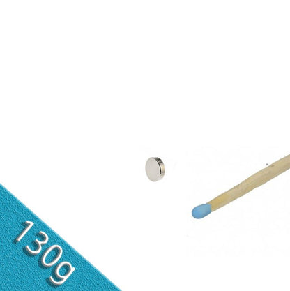 Neodym Scheibenmagnet Ø 2,0 x 1,0 mm N50 Nickel - hält 130 g