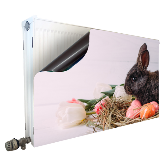 Magnet Heizkörperverkleidung Heizkörperabdeckung Heizung Schutz Motiv Osterhase mit Ostereiern