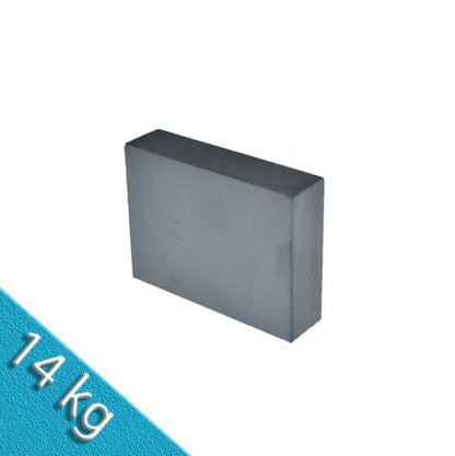 Quadermagnet 70,0 x 70,0 x 30,0 mm Y35 Ferrit - hält 14 kg
