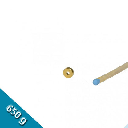 Ringmagnet Ø 6,0 x 2,0 x 2,0 mm N45 Gold - hält 650 g