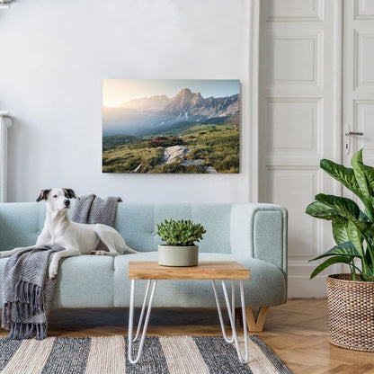 Bedrucktes Acrylglas als Magnetwand, Küchen-Hintergrund, Motiv Berge