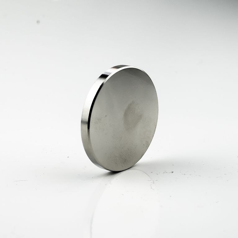 Scheibenmagnet Ø 45,0 x 5,0 mm N44 Nickel - hält 15,8 kg