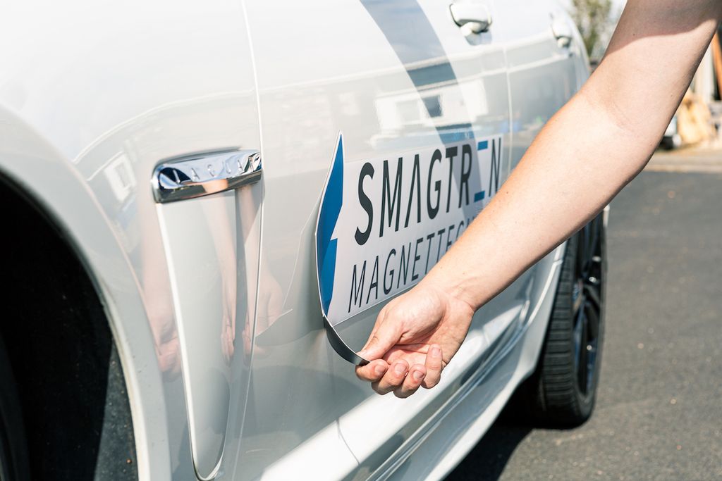 Fahrzeugbeschriftung Magnetfolie Rechteck-Form Auto Magnetschild Digital Druck
