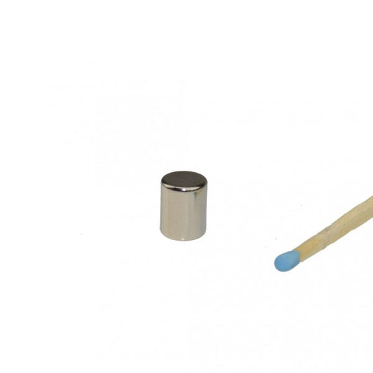 Stabmagnet Ø 8,0 x 10,0 mm N42 Nickel
