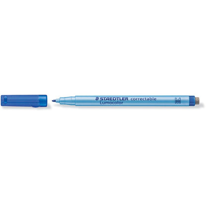 STAEDTLER® Lumocolor® correctable | non-permanent | Stärke M - 1,0 mm | 4er-Set | mit Wischer am Stiftende