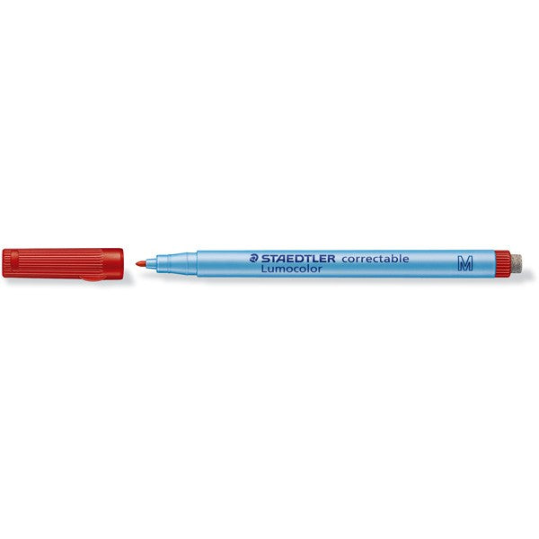 STAEDTLER® Lumocolor® correctable | non-permanent | Stärke M - 1,0 mm | 4er-Set | mit Wischer am Stiftende