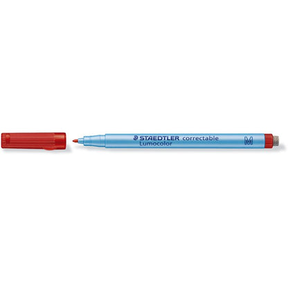 STAEDTLER® Lumocolor® correctable | non-permanent | Stärke M - 1,0 mm | 4er-Set | mit Wischer am Stiftende