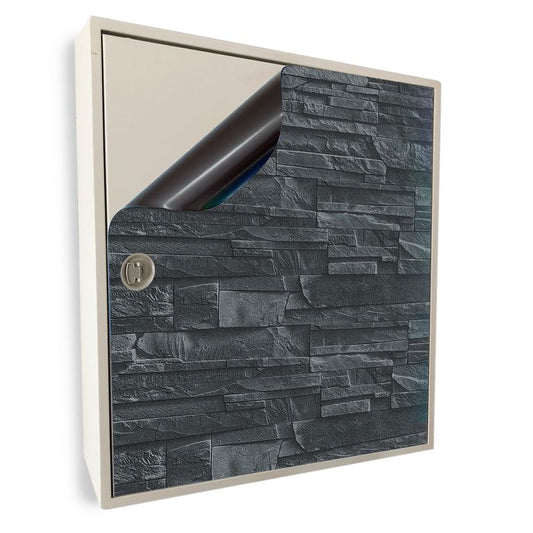 Stromkasten Magnet Bild Deko Stromverteiler Sicherungskasten Hager Motiv Schiefer Steinwand