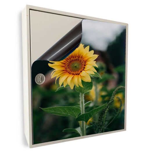Stromkasten Magnet Bild Deko Stromverteiler Sicherungskasten Motiv Sonnenblume
