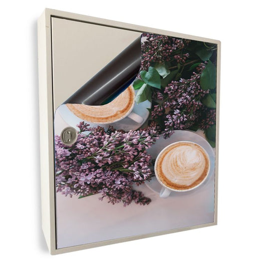 Stromkasten Magnet Bild Deko Stromverteiler Sicherungskasten Motiv Kaffeezeit