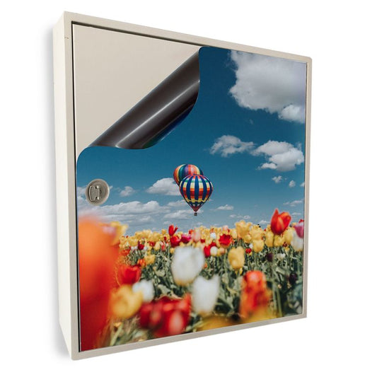 Stromkasten Magnet Bild Stromverteiler Sicherungskasten Hager Motiv Heißluftballon