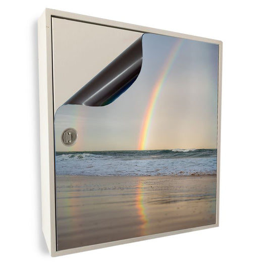 Stromkasten Magnet Bild Deko Stromverteiler Sicherungskasten Motiv Regenbogen