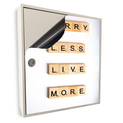 Stromkasten Magnet Bild Deko Stromverteiler Sicherungskasten Hager Motiv Worry Less Live More