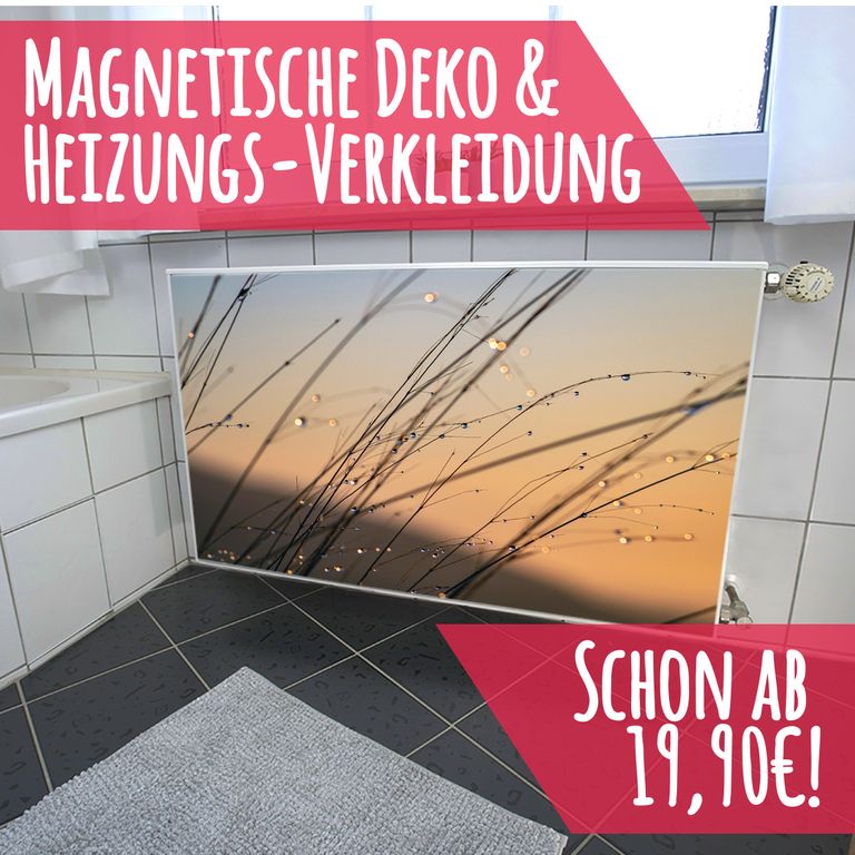 Magnet Heizkörperverkleidung Heizkörperabdeckung Heizkörper - Motiv Dewdrops