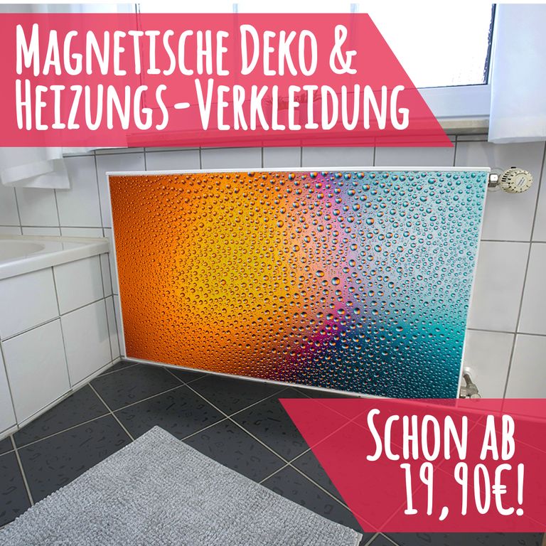 Magnet Heizkörperverkleidung Heizkörperabdeckung Heizung Motiv Rainwater